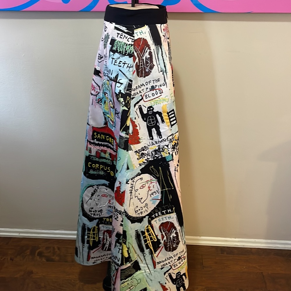 Alice + Olivia Basquiat Beaded Limited Edition Maxi Skirt - Picture 9 of 11